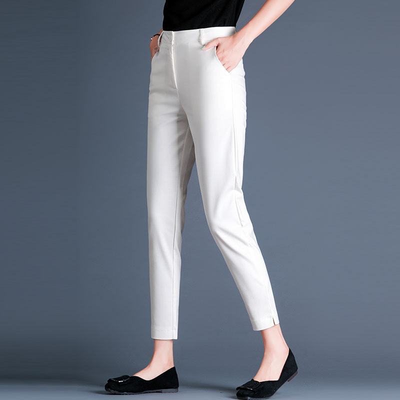 Yiyang Jiali Women's Pants 2026 Summer Thin High-Waisted Cigarette Pants Women's Versatile Casual Harem Nine-Point Trousers Slimming Yiyang Jiali Women's Pants 2026 Summer Thin High-Waisted Cigarette Pants Women's Versatile Casual Harem Nine-Point Trousers Slimming
