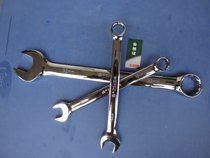 Xinda tool fine polishing dual-purpose wrench mirror plum wrench Plum Blossom Open-end wrench 8-32mm dual-purpose wrench