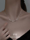 999 Pure Silver Square Necklace Women's 2025 New High-end Light Luxury Niche Clavicle Chain Atmosphere Accessories
