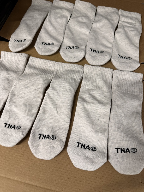 Aritiza Tna Canadian Women's Mid-Calf Socks, Sports All-Season Towel-Soled Socks for Women