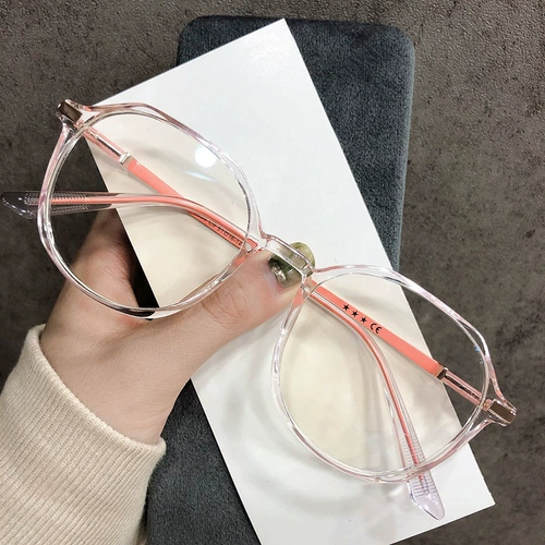 Цвет боярышника. Стачаны миопии женский полигональный можно использовать для предотвращения Blu -Ray Anti -Fatigue Plain Artifact 2053