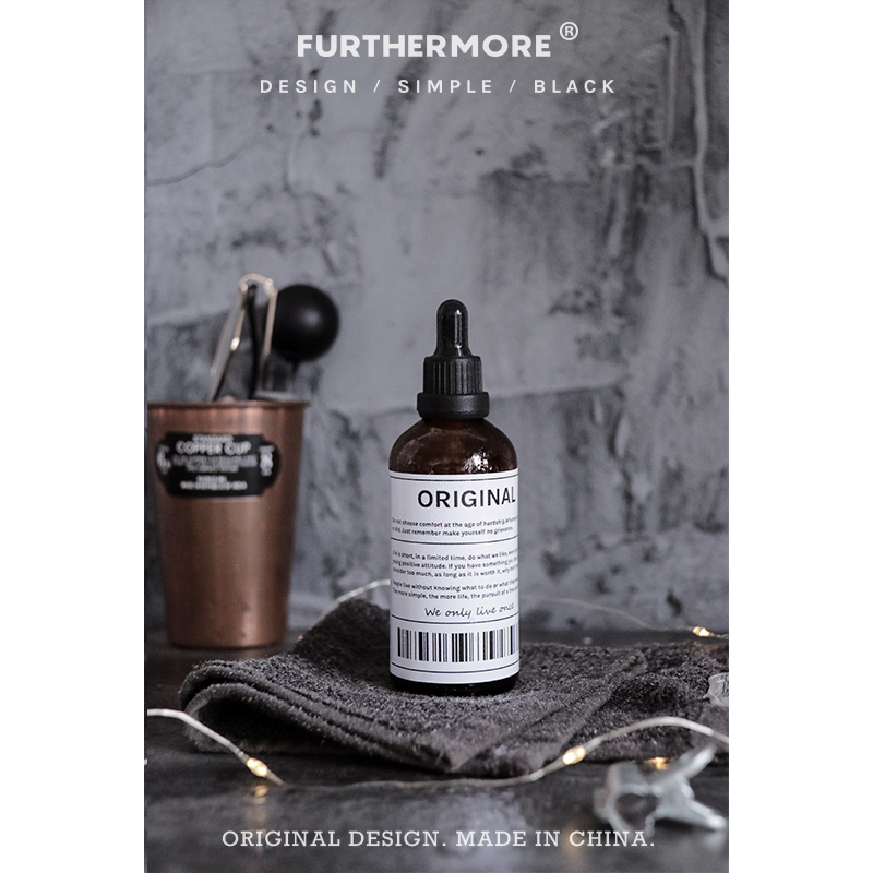 ins wind minimalist burette Dropper Decoration Empty Bottle Soft Dress Makeup Room Swing photo Props Black & White Style Photo Swing