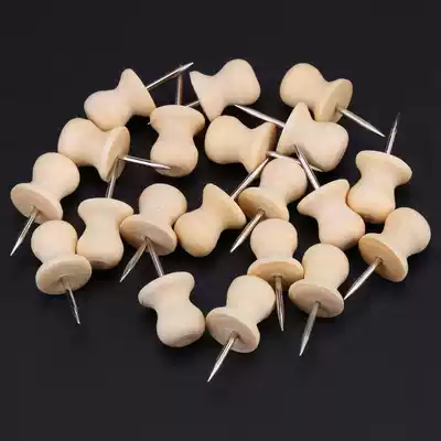 100 straw hat-shaped wooden I-shaped nails, tacks, art nails, creative advertising art, cork pushpins, press nails