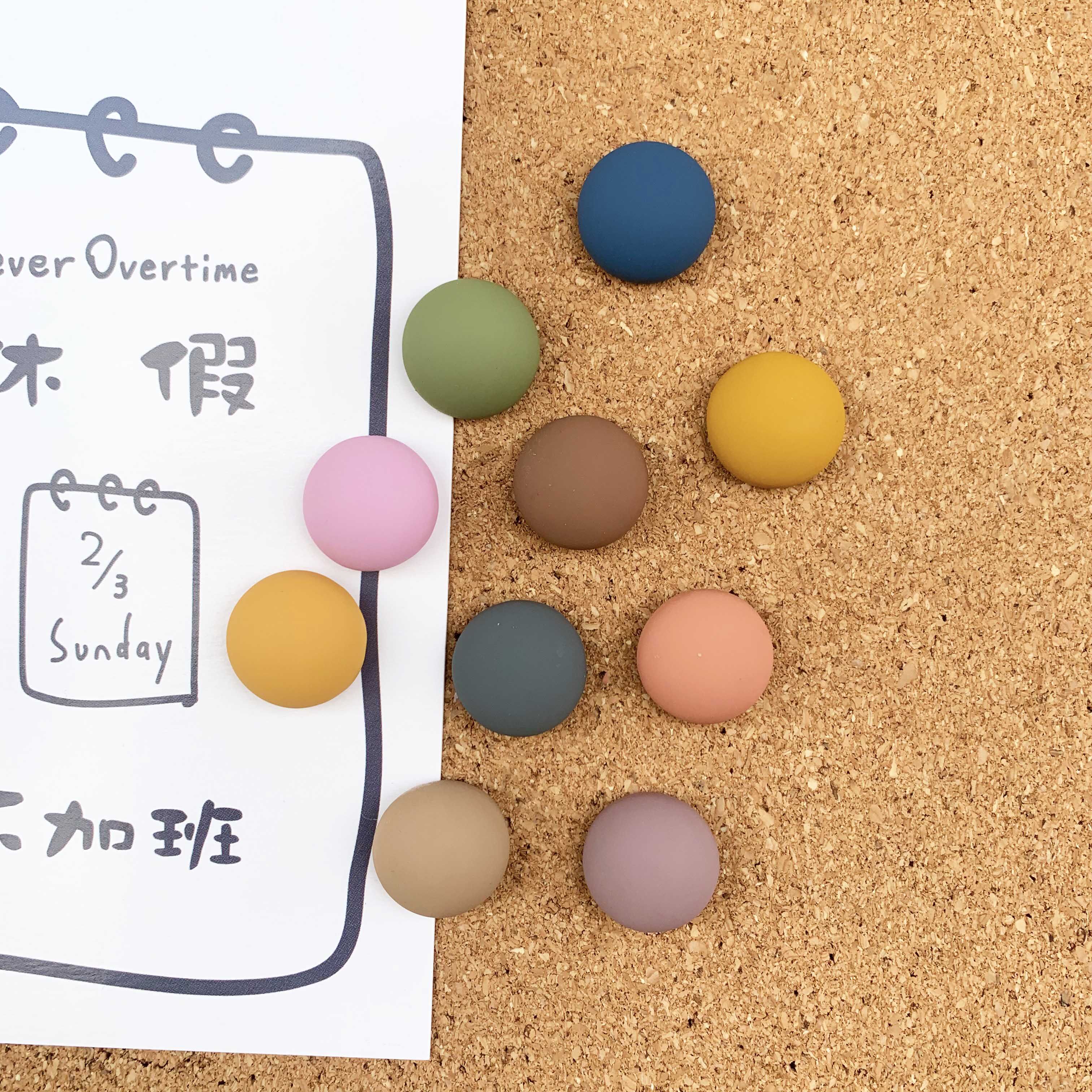 10 sets of INS summer macarons matte morandi felt plate cork photo wall Decorative Nail-Taobao