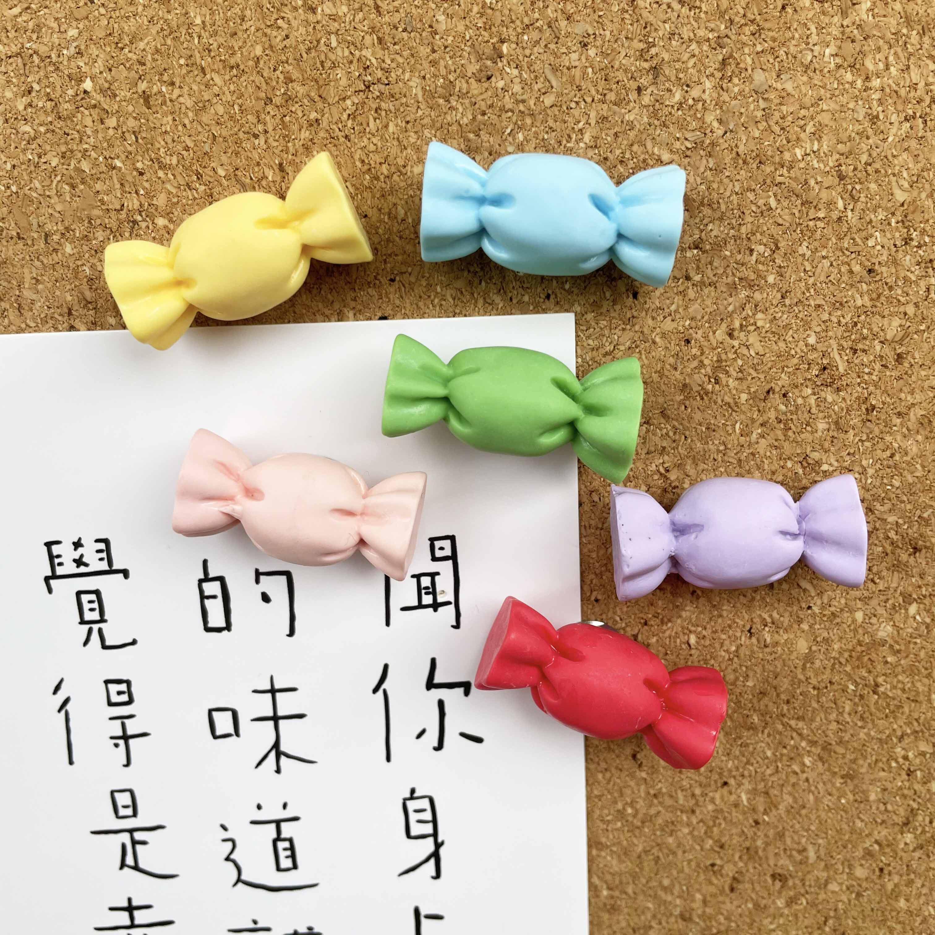 (special) 6 sets of dins candy colored drawing nails creative cute cork Reunion board felt cloth by nail photo-Taobao