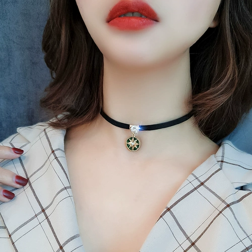 Японский чокер, ожерелье, короткая брендовая ретро цепочка до ключиц, популярно в интернете