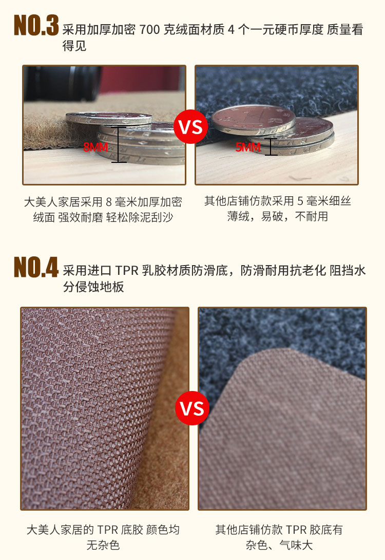 Cửa ra vào thảm nhà đất cửa thảm nhà cửa chống trượt dày dày dải dài cắt tùy chỉnh thảm thảm chống trượt nhà tắm