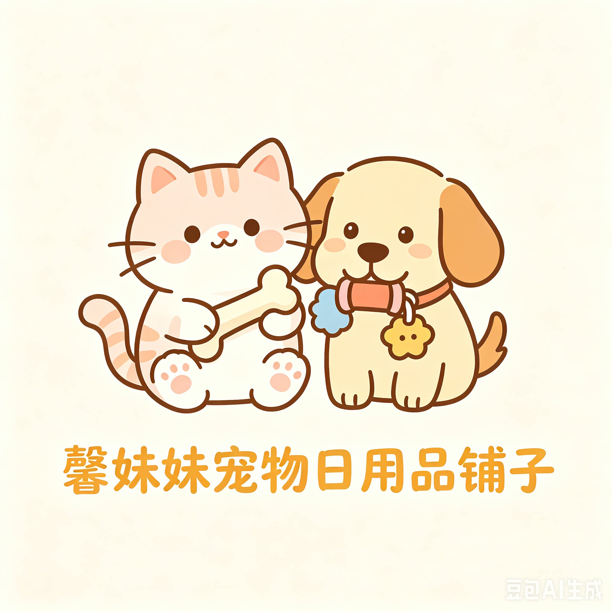 馨妹妹宠物日用品铺子的LOGO