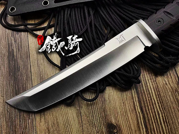 "Dao sắt kỵ sĩ" Cold Moon Samurai DC53 bộ sưu tập cao cấp bằng thép ngoài trời đội quân dao thẳng hàng loạt - Công cụ Knift / công cụ đa mục đích
