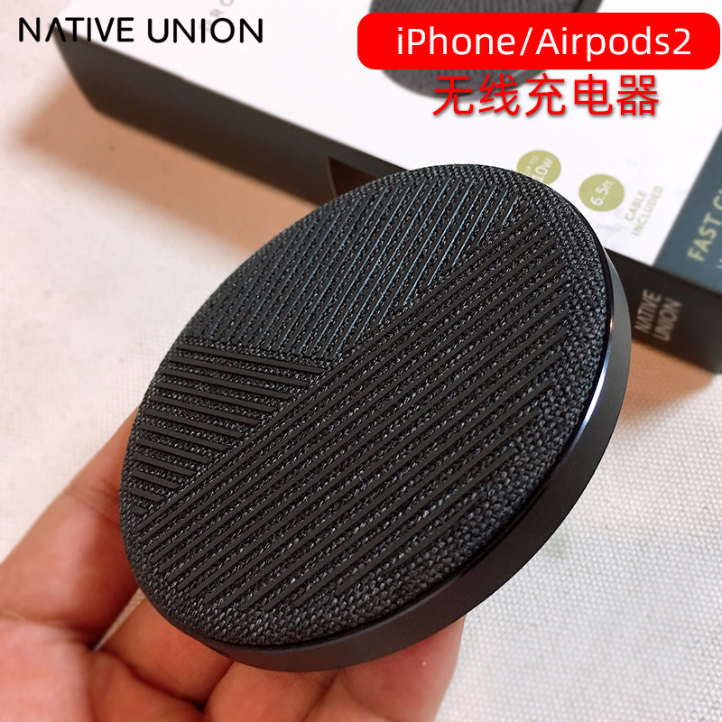 Native Union Drop for iPhone12pro 11Max Woven Wireless Charger 7 5w Fast Charge