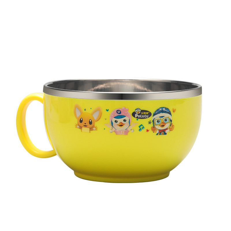 儿童碗防摔防烫不锈钢宝宝碗勺泡面神器饭碗婴儿辅食碗保温吃饭碗