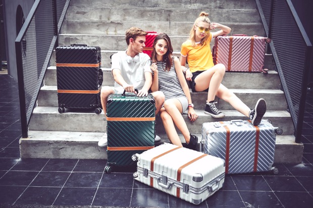 Xe đẩy retro chống trầy xước Hàn Quốc 29 triệu đồng cho bánh xe khung nhôm 24 inch vali vali nữ vali 26 hộp nội trú - Va li balo kéo