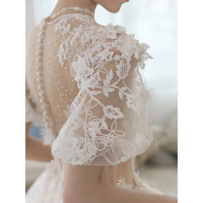 Summer elite wedding dress, suitable for teen, french style, fitted Summer elite wedding dress, suitable for teen, french style, fitted