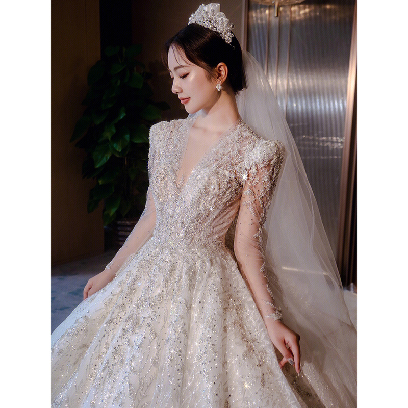 Seven -year -old old shop Luxury Wedding French Main Wedding Get 2024 New Boat Festival Long Sleeve Vedic Senior Senior Sensors Small Skin Out of Gate Seven -year -old old shop Luxury Wedding French Main Wedding Get 2024 New Boat Festival Long Sleeve Vedic Senior Senior Sensors Small Skin Out of Gate