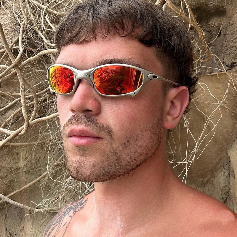 2Thface New Colorful Sunglasses European and American Fashion Anti-Uv Sunglasses Versatile for Cycling Imitation Metal Glasses