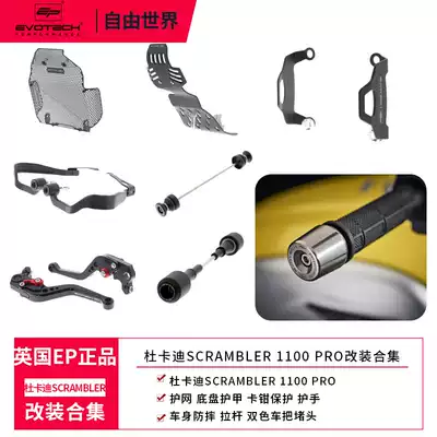 UK EP]Ducati Scrambler1100 self-driving body anti-fall oil-cooled mesh front and rear wheel bed bag