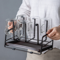 Creative Home Holder Drain Glass Water Cup Hanging Coffee Mug Mug Holder Storage Cup Holder Tray