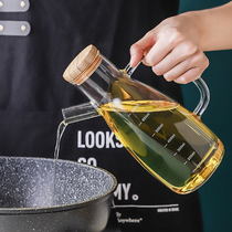 Creative oil bottle small oil jar vinegar pot Home Oil pot sauce bottle kitchen glass large leak proof Japan