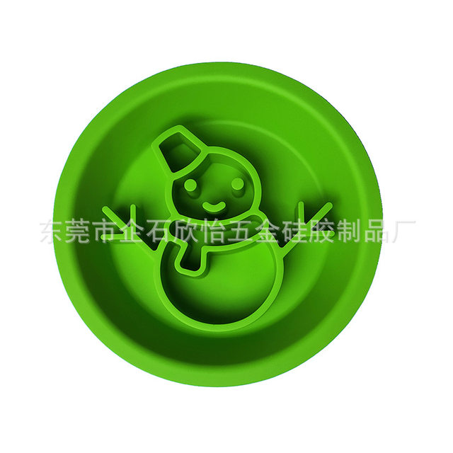 New pet supply dog ​​slowbowl food grade silicone tableware cat pet pet slow food bowl