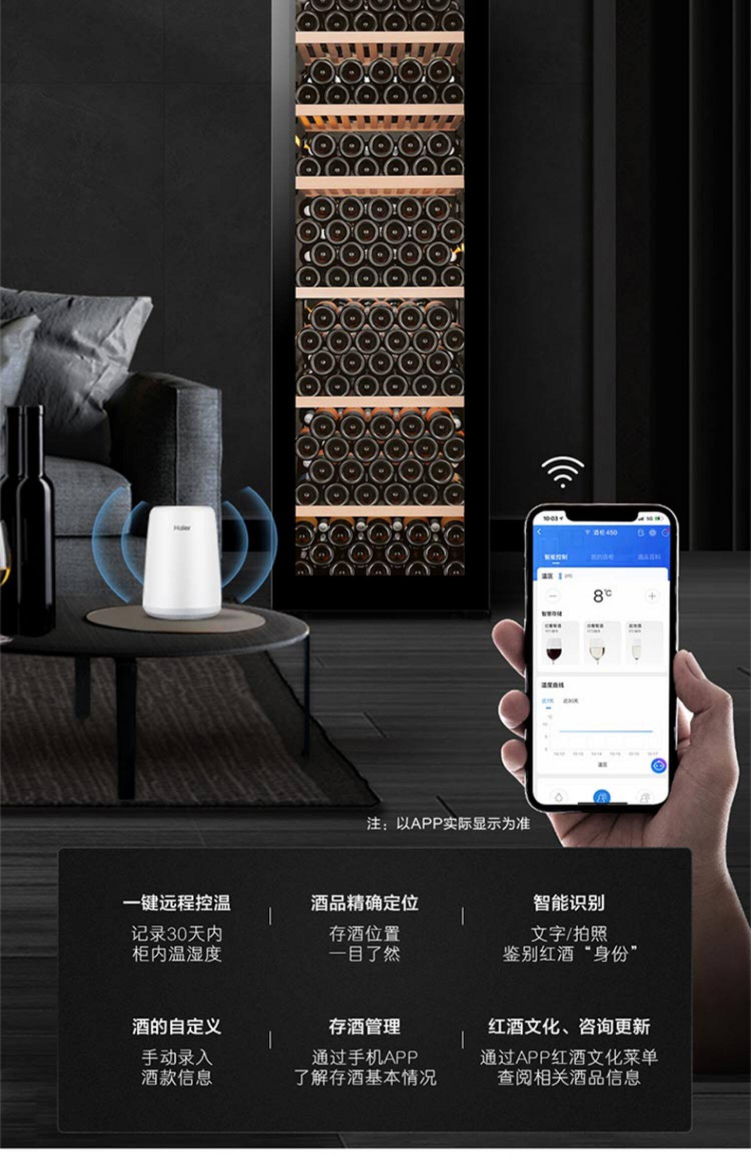 Haier 150/450 красный вино электронный термостатический большой потенциал винный погреб вино домой охлаждение холодильник вино   