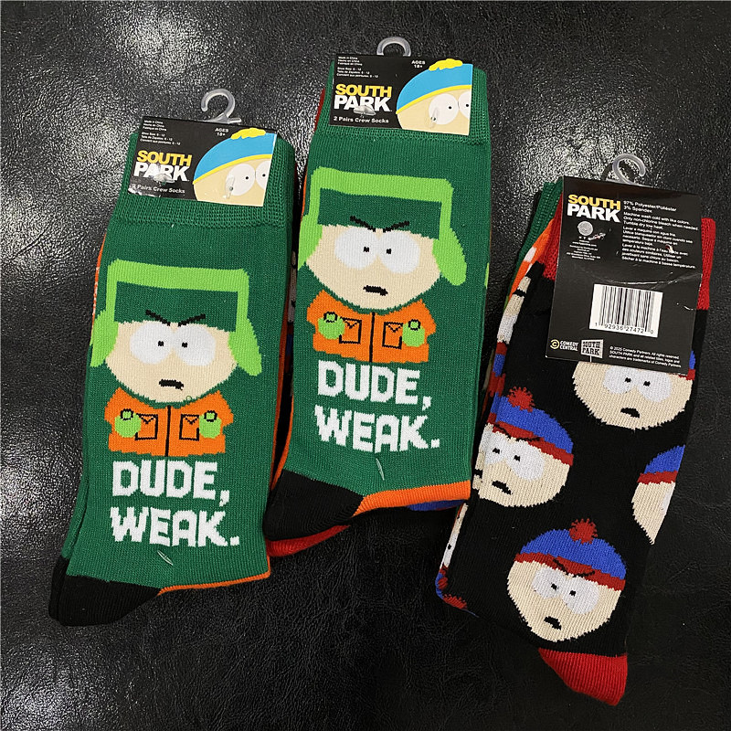 South Park Cartoon Mid-Calf Socks