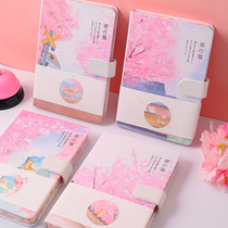Q portable small notes hand account this week plan simple ins Wind portable girl heart cute Net red sun series blank grid calendar painting book