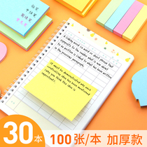 Post-it notes Students use cute cartoon girl creative stickers Sticky strong strips mark takeout praise price wall stickers set creative n-time notes notice note paper