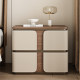 No installation, full solid wood large size medium-sized cream style