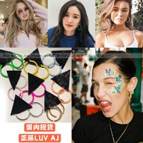 2021 spot US luv aj large circle super A earrings bella gigi Yang power Li Fell