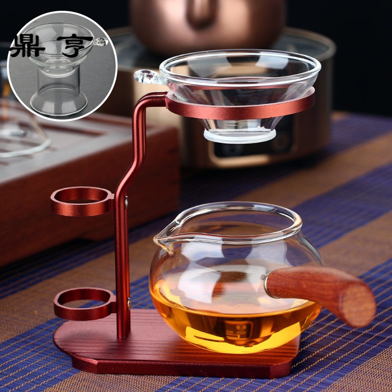 Ding heng thickening heat - resistant glass portion justice cup tea ware side the Japanese small tea sea ebony, rosewood handle by hand