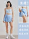 美国运动短裙女新款速干防走光跑步网球百褶裙高腰健身羽毛球短裙