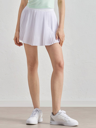 美国运动短裙女新款速干防走光跑步网球百褶裙高腰健身羽毛球短裙