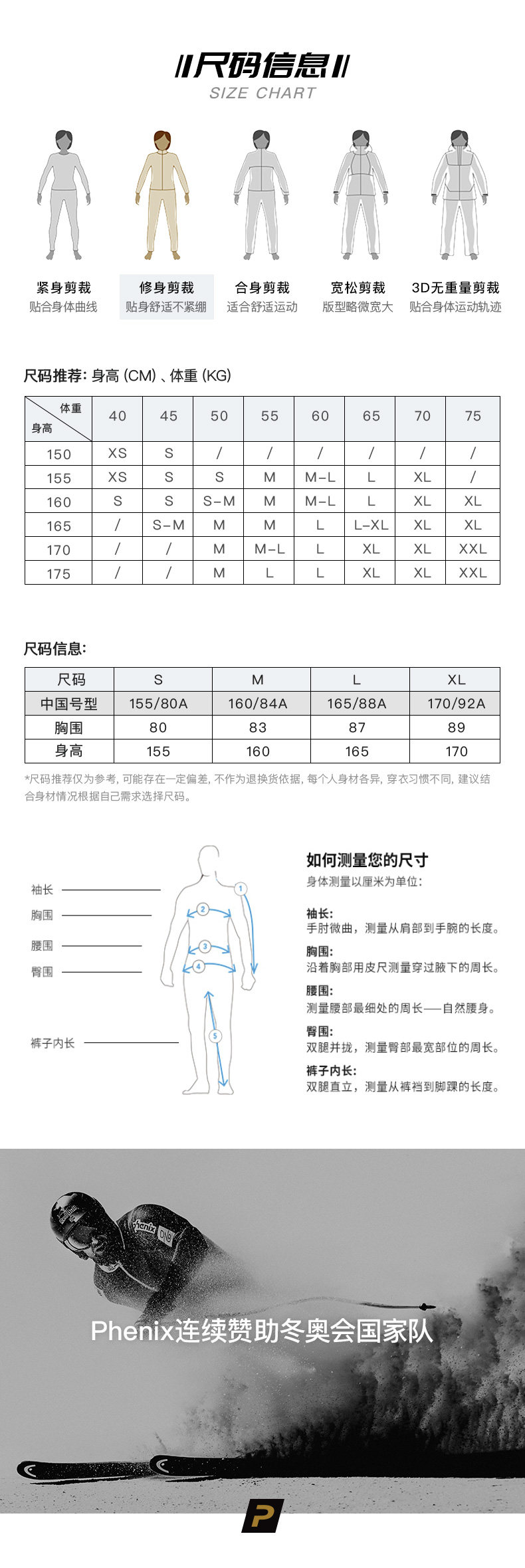 挪威滑雪冠军赞助商 日本Phenix 防风防水 女大毛领保暖滑雪服 图14