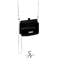 AtelierSo official authorized BLEU metal handle lambskin bag chain bag mini bag cross body