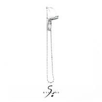 AtelierSo official authorized Blatter semicircular tassel earrings long chain neutral earrings fashion women