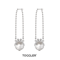 TOGGLER Whisper series mini Crystal whole ball bag type earrings design sense chain earrings