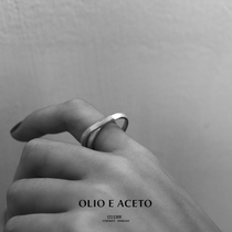 OLIO E ACETO sterling silver spiral two wear ear clip ring 925 silver handmade texture design
