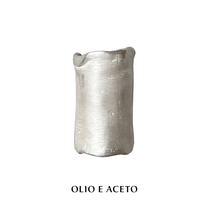 OLIO E ACETO Skin ring 925 sterling silver handmade texture texture design open wide ring