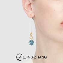 EJING ZHANG x COINK co-operative ear wire original design 925 silver long earrings