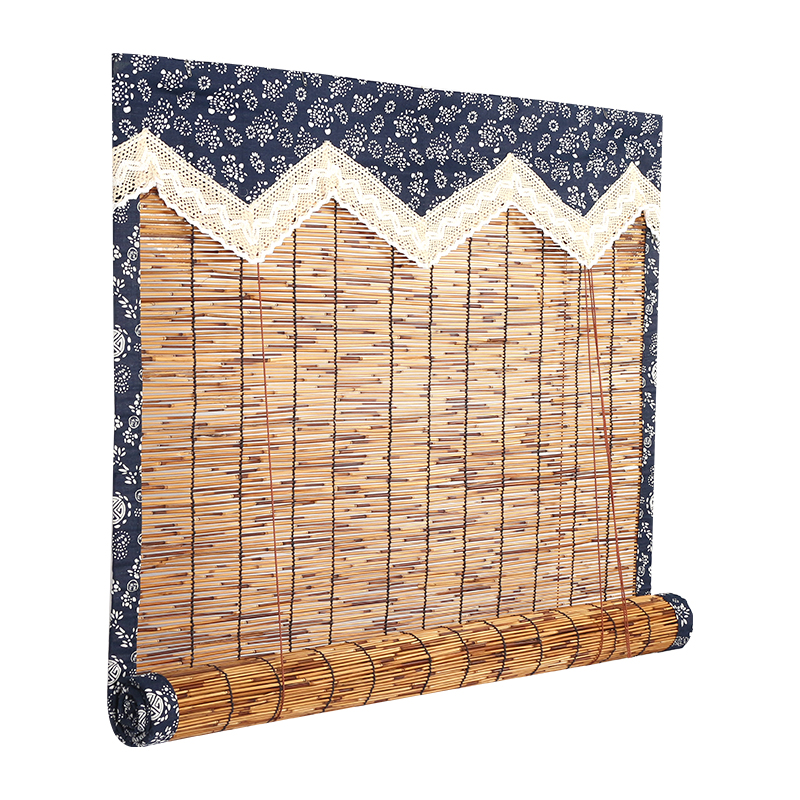 Reed curtain grass curtain retro edging tea room leisure farm partition suspended ceiling wall decoration bamboo door curtain window roller shutter