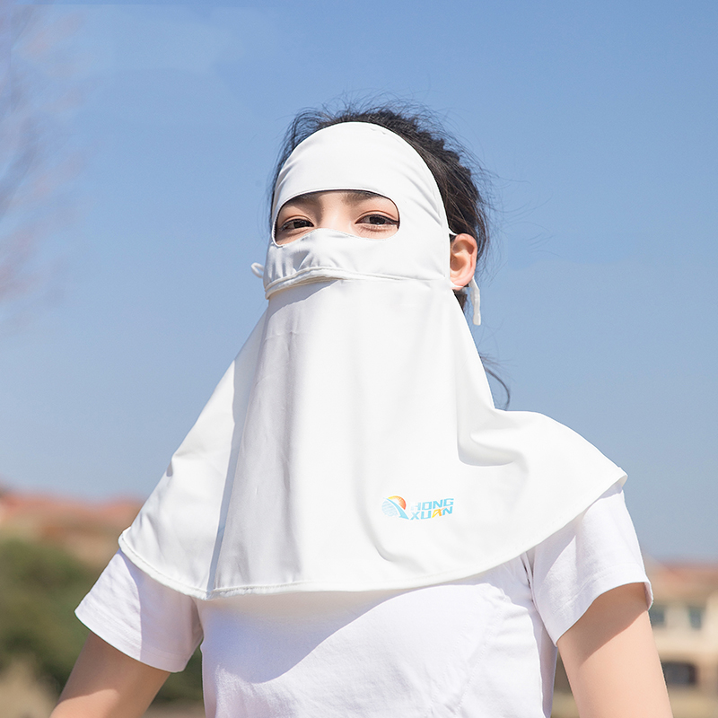 Sunscreen Triangle Silk Scarf neck mask Female Summer Anti UV Breathable Thin mask open bicycling veil shade