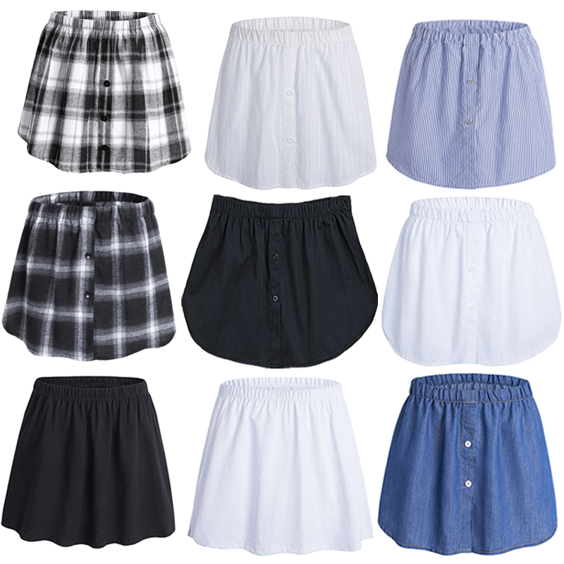 Inside Hitch Base God Instrumental Sweatshirt Fake Downswing Big Size Half Body Dress Shirt Female shade Slim Fart Curtain Shirt Autumn winter