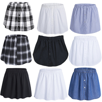 Inside Hitch Base God Instrumental Sweatshirt Fake Downswing Big Code Half Body Dress Shirt Female Shade skinny skinny skinny Shirt Autumn winter