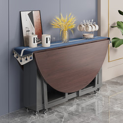 Folding Dining Table for Home Use, New Chinese Style, 16-Person Hotel Restaurant Large Round Table, Storage Dining Table, Multifunctional Fast Food Restaurant Table
