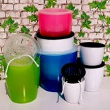 Lazy Self -Absorbing Flower Pot Полу -трансзыво -пластиковый хранение двойное слое.