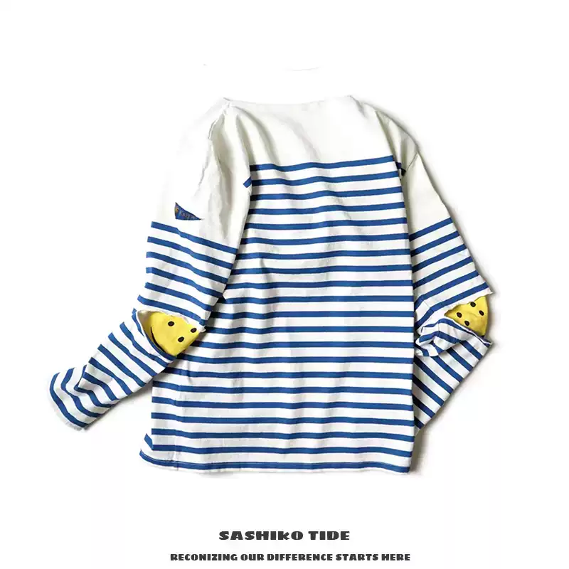 KAPITAL 平田和宏デザイン 天竺コットン 花柄刺繍 Tシャツ ブルー O1CN012LWdmv1VmoaQVvMVU_!!0-