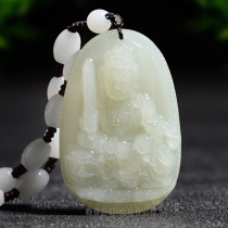 Hetian Jade Buddha pendant male and female big day Tlata Wenshu thousand hand Guanyin Jade mouse cow Tiger Guardian God