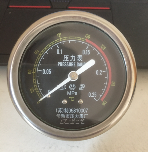 常熟市压力表0-0.25MPA轴向浙江新丰XFH-50MA 75MA立式灭菌器配件