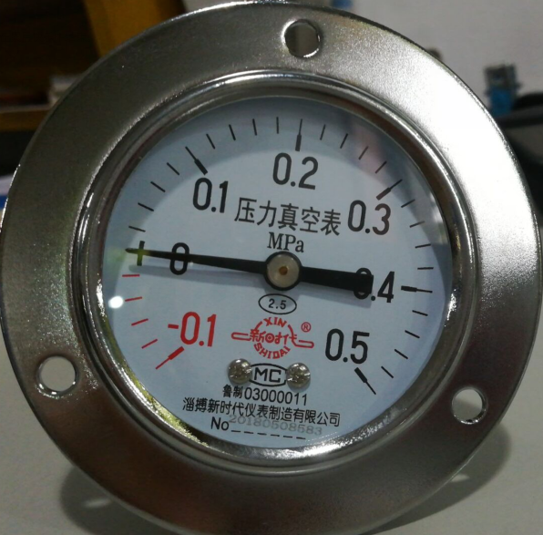 淄博新时代压力表真空表-0.1-0.5MPa轴向Y-60  G1/4正品包邮