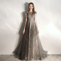 Evening dress dress women banquet 2021 New aura temperament Queen high end dress socialite engagement dress